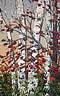 Maya Eventov Famous Paintings - Maple and Birches